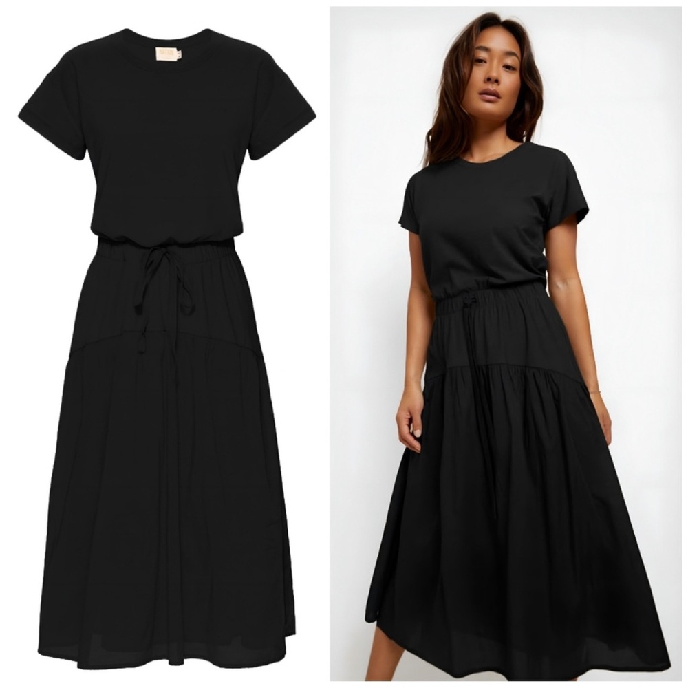 Elegant Black Midi Dress